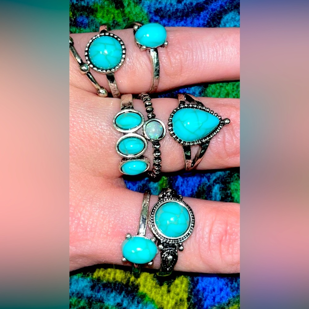 Turquoise Ring Lot